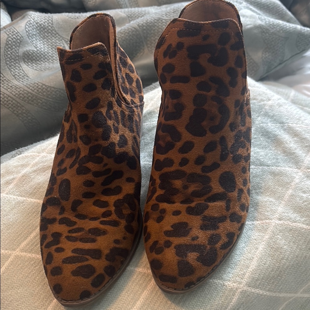 Leopard Print Ankle Boots